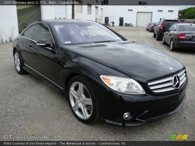 Black / Cognac/Black 2007 Mercedes-Benz CL 550