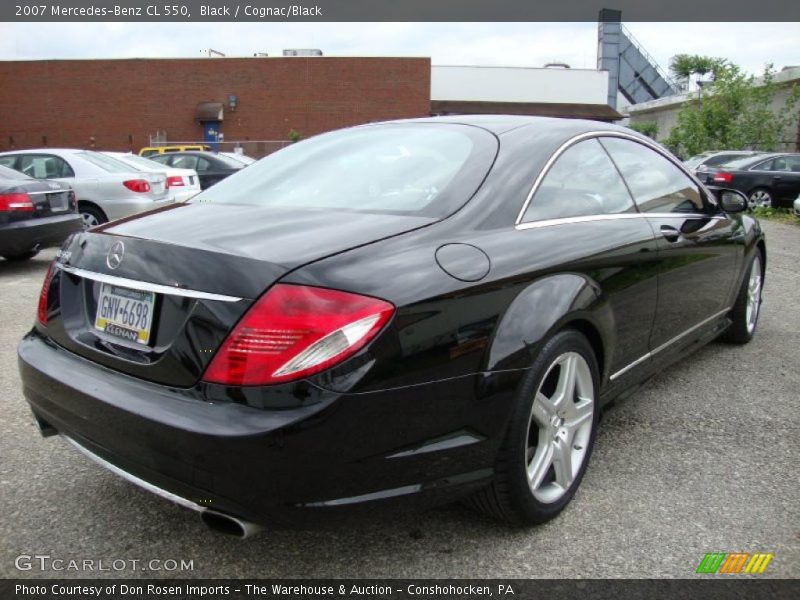 Black / Cognac/Black 2007 Mercedes-Benz CL 550