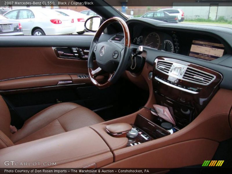 Black / Cognac/Black 2007 Mercedes-Benz CL 550
