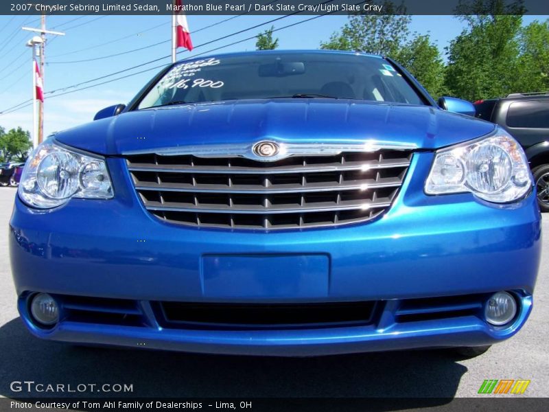 Marathon Blue Pearl / Dark Slate Gray/Light Slate Gray 2007 Chrysler Sebring Limited Sedan
