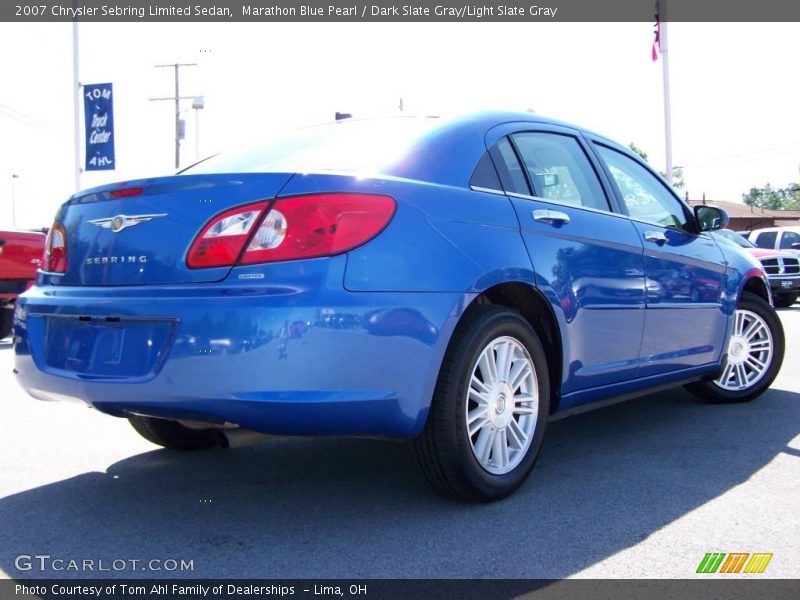 Marathon Blue Pearl / Dark Slate Gray/Light Slate Gray 2007 Chrysler Sebring Limited Sedan