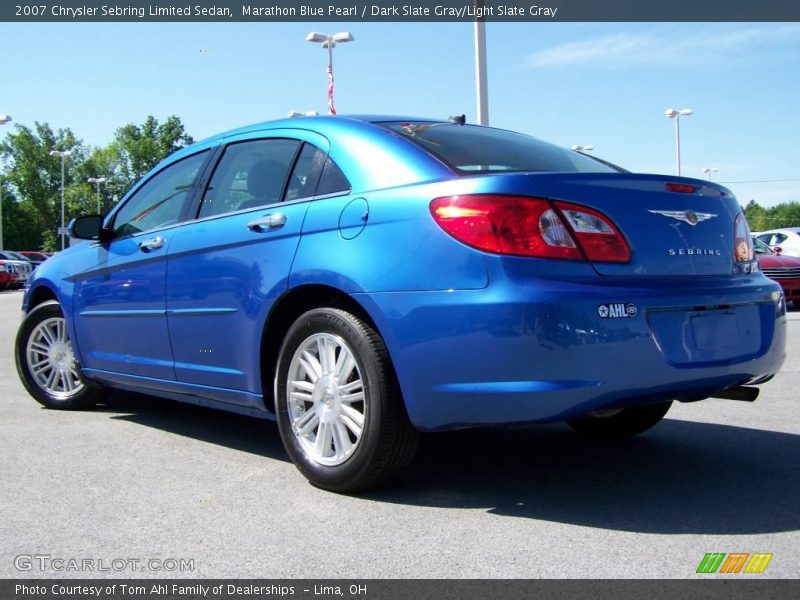 Marathon Blue Pearl / Dark Slate Gray/Light Slate Gray 2007 Chrysler Sebring Limited Sedan