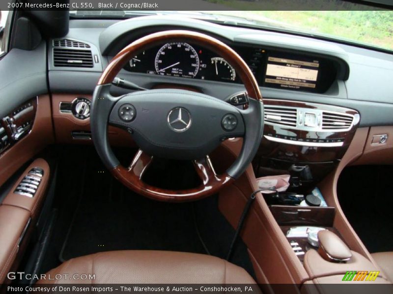 Black / Cognac/Black 2007 Mercedes-Benz CL 550