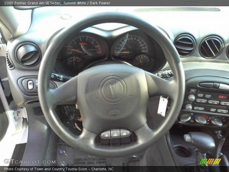 Summit White / Dark Pewter 2005 Pontiac Grand Am SE Sedan