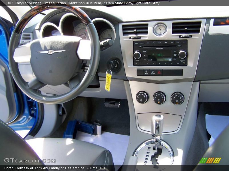 Marathon Blue Pearl / Dark Slate Gray/Light Slate Gray 2007 Chrysler Sebring Limited Sedan