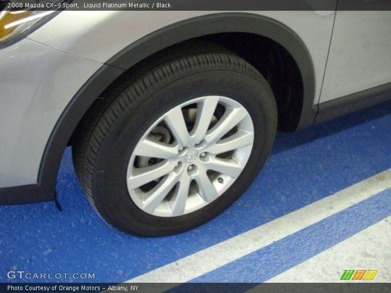Liquid Platinum Metallic / Black 2008 Mazda CX-9 Sport