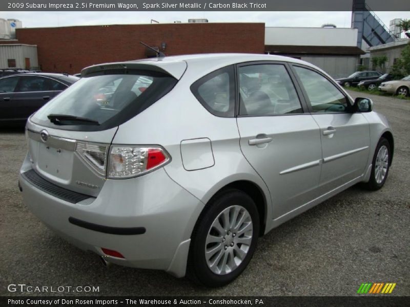 Spark Silver Metallic / Carbon Black Tricot 2009 Subaru Impreza 2.5i Premium Wagon