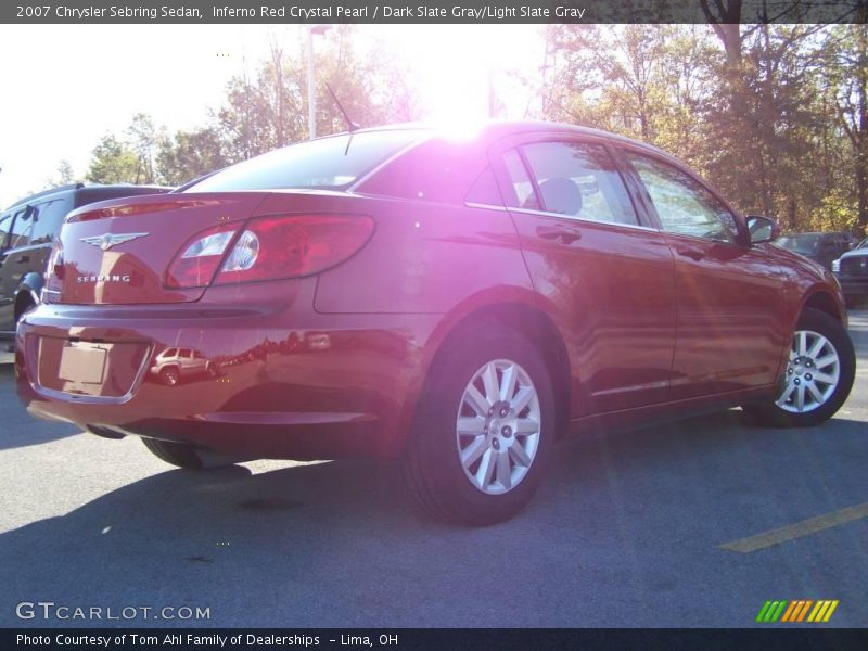 Inferno Red Crystal Pearl / Dark Slate Gray/Light Slate Gray 2007 Chrysler Sebring Sedan