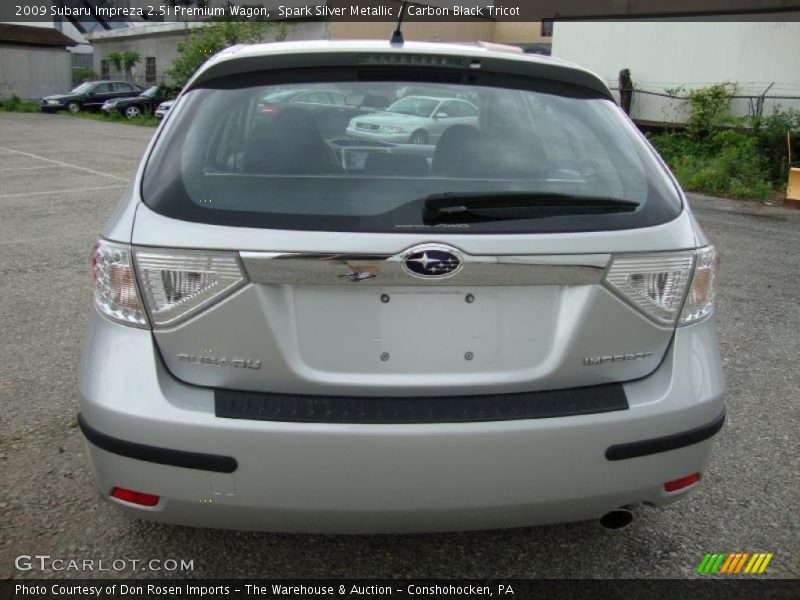 Spark Silver Metallic / Carbon Black Tricot 2009 Subaru Impreza 2.5i Premium Wagon