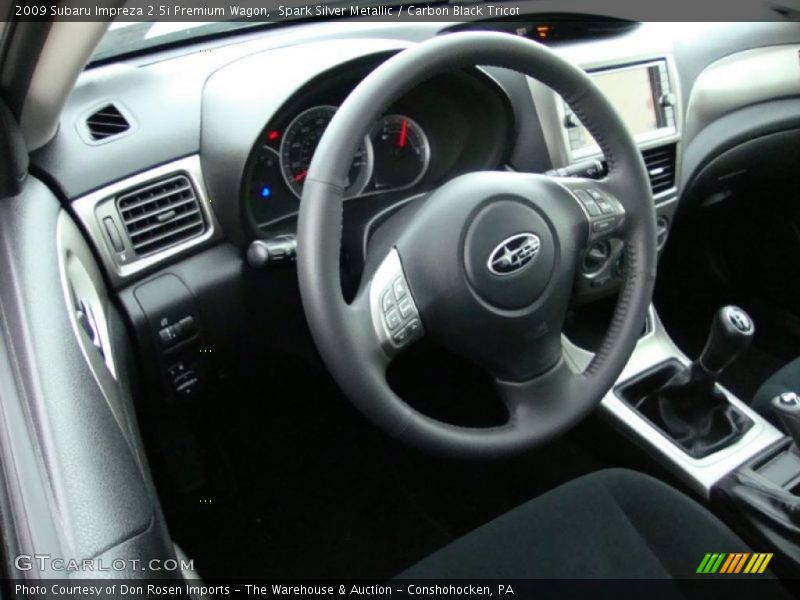 Spark Silver Metallic / Carbon Black Tricot 2009 Subaru Impreza 2.5i Premium Wagon