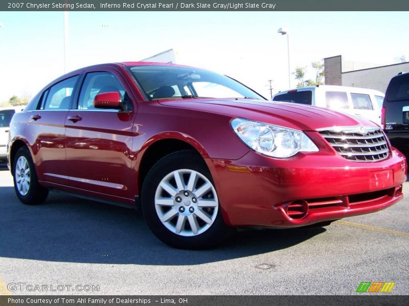 Inferno Red Crystal Pearl / Dark Slate Gray/Light Slate Gray 2007 Chrysler Sebring Sedan