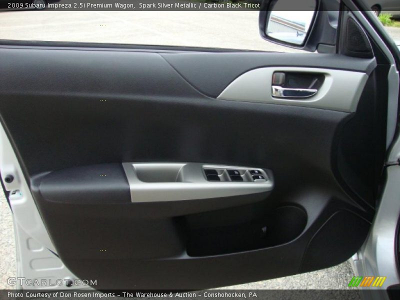 Spark Silver Metallic / Carbon Black Tricot 2009 Subaru Impreza 2.5i Premium Wagon