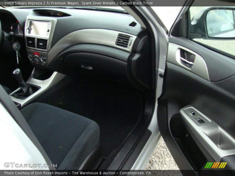 Spark Silver Metallic / Carbon Black Tricot 2009 Subaru Impreza 2.5i Premium Wagon