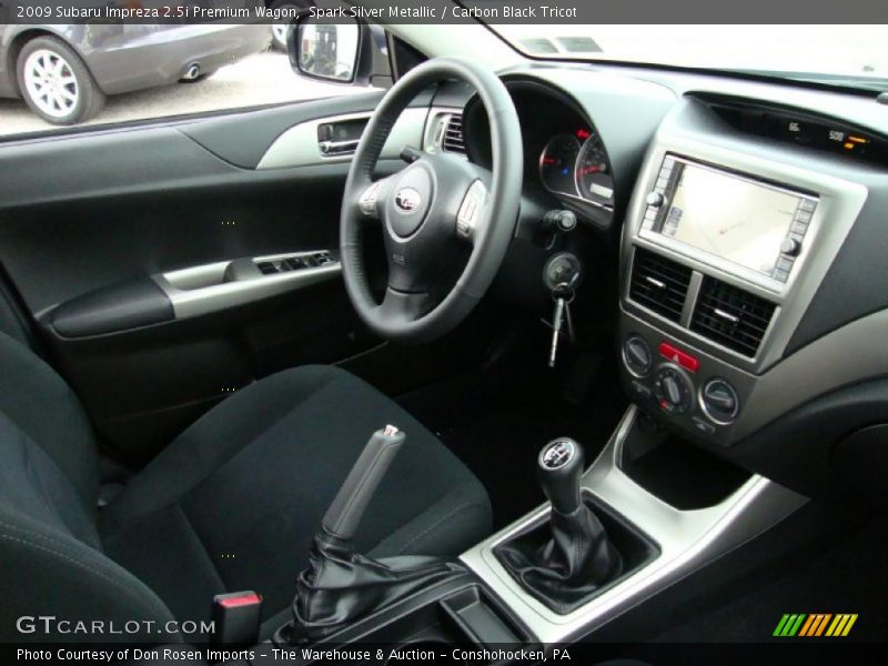 Spark Silver Metallic / Carbon Black Tricot 2009 Subaru Impreza 2.5i Premium Wagon