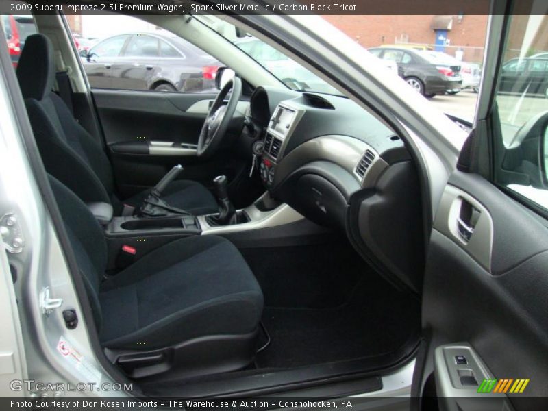 Spark Silver Metallic / Carbon Black Tricot 2009 Subaru Impreza 2.5i Premium Wagon