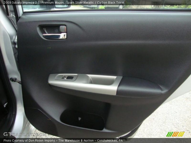 Spark Silver Metallic / Carbon Black Tricot 2009 Subaru Impreza 2.5i Premium Wagon
