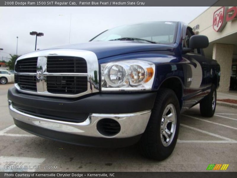 Patriot Blue Pearl / Medium Slate Gray 2008 Dodge Ram 1500 SXT Regular Cab