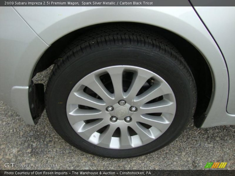 Spark Silver Metallic / Carbon Black Tricot 2009 Subaru Impreza 2.5i Premium Wagon