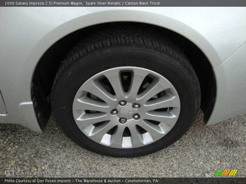 Spark Silver Metallic / Carbon Black Tricot 2009 Subaru Impreza 2.5i Premium Wagon