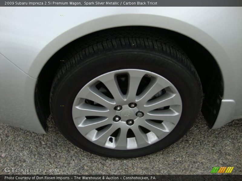 Spark Silver Metallic / Carbon Black Tricot 2009 Subaru Impreza 2.5i Premium Wagon