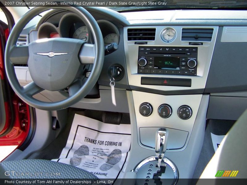 Inferno Red Crystal Pearl / Dark Slate Gray/Light Slate Gray 2007 Chrysler Sebring Sedan