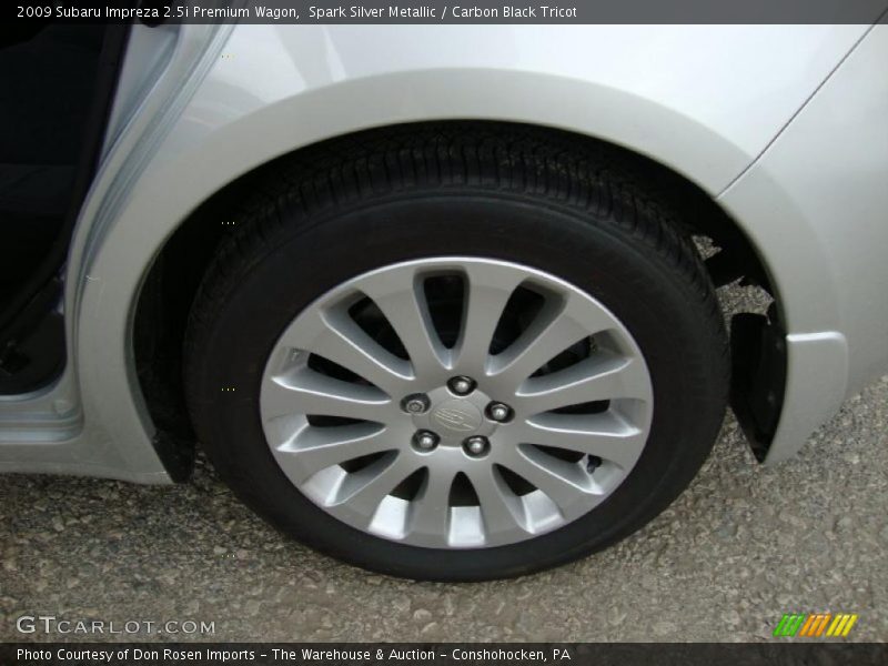 Spark Silver Metallic / Carbon Black Tricot 2009 Subaru Impreza 2.5i Premium Wagon