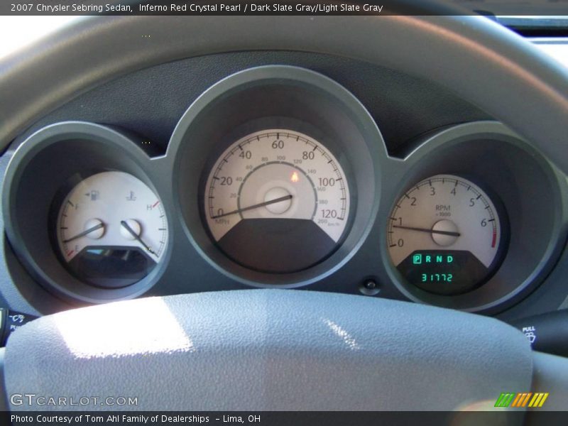 Inferno Red Crystal Pearl / Dark Slate Gray/Light Slate Gray 2007 Chrysler Sebring Sedan