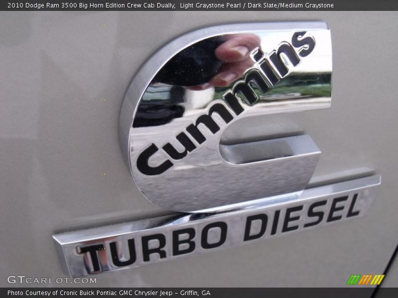 Light Graystone Pearl / Dark Slate/Medium Graystone 2010 Dodge Ram 3500 Big Horn Edition Crew Cab Dually