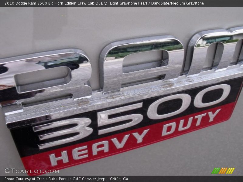Light Graystone Pearl / Dark Slate/Medium Graystone 2010 Dodge Ram 3500 Big Horn Edition Crew Cab Dually