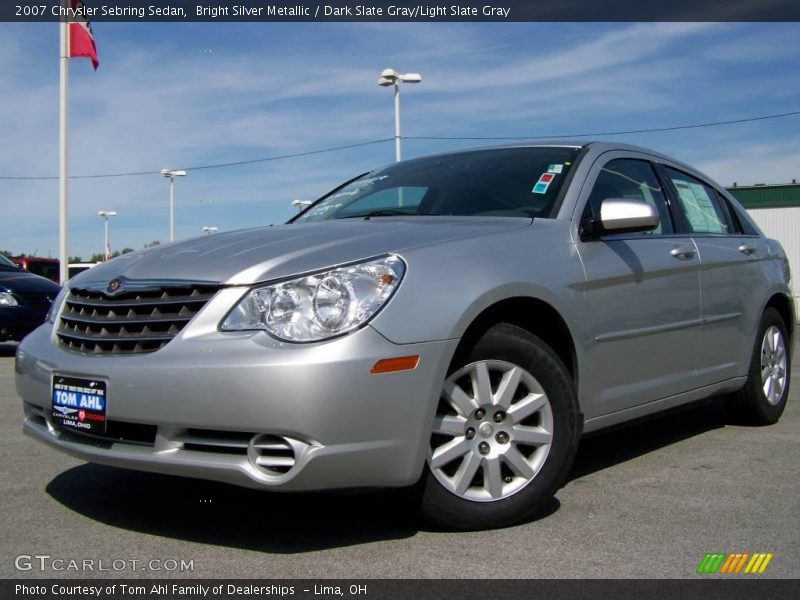 Bright Silver Metallic / Dark Slate Gray/Light Slate Gray 2007 Chrysler Sebring Sedan