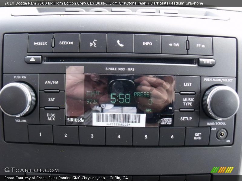 Light Graystone Pearl / Dark Slate/Medium Graystone 2010 Dodge Ram 3500 Big Horn Edition Crew Cab Dually
