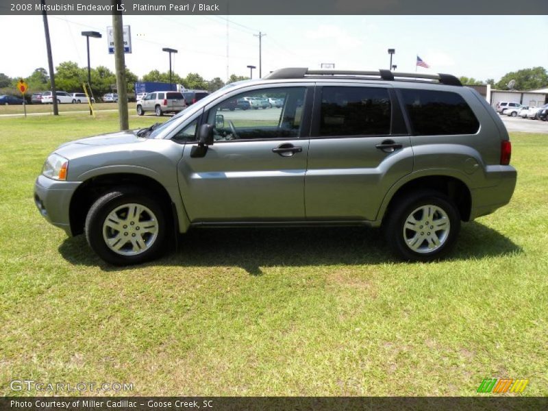Platinum Pearl / Black 2008 Mitsubishi Endeavor LS