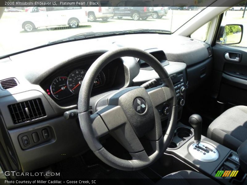 Platinum Pearl / Black 2008 Mitsubishi Endeavor LS
