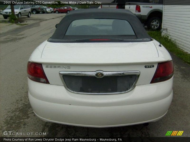 Stone White / Dark Slate Gray 2005 Chrysler Sebring GTC Convertible