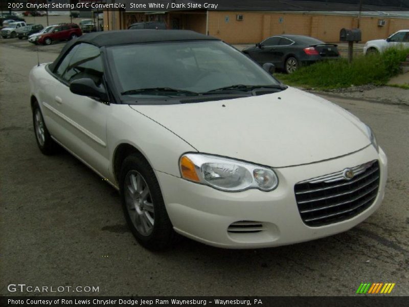 Stone White / Dark Slate Gray 2005 Chrysler Sebring GTC Convertible