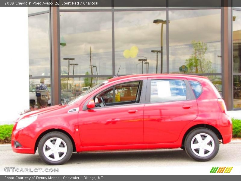 Sport Red / Charcoal 2009 Chevrolet Aveo Aveo5 LS