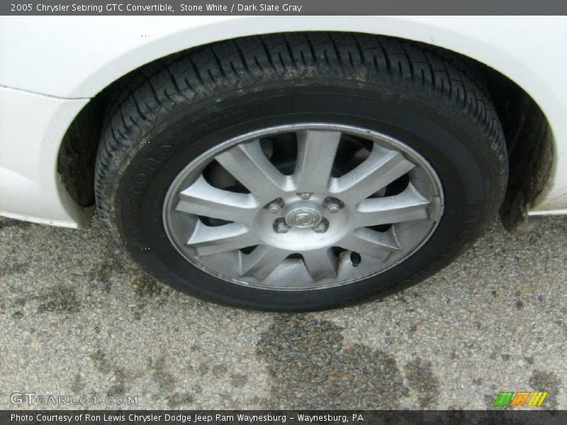 Stone White / Dark Slate Gray 2005 Chrysler Sebring GTC Convertible