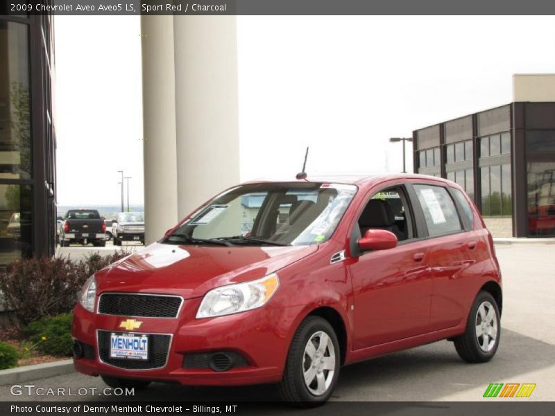 Sport Red / Charcoal 2009 Chevrolet Aveo Aveo5 LS