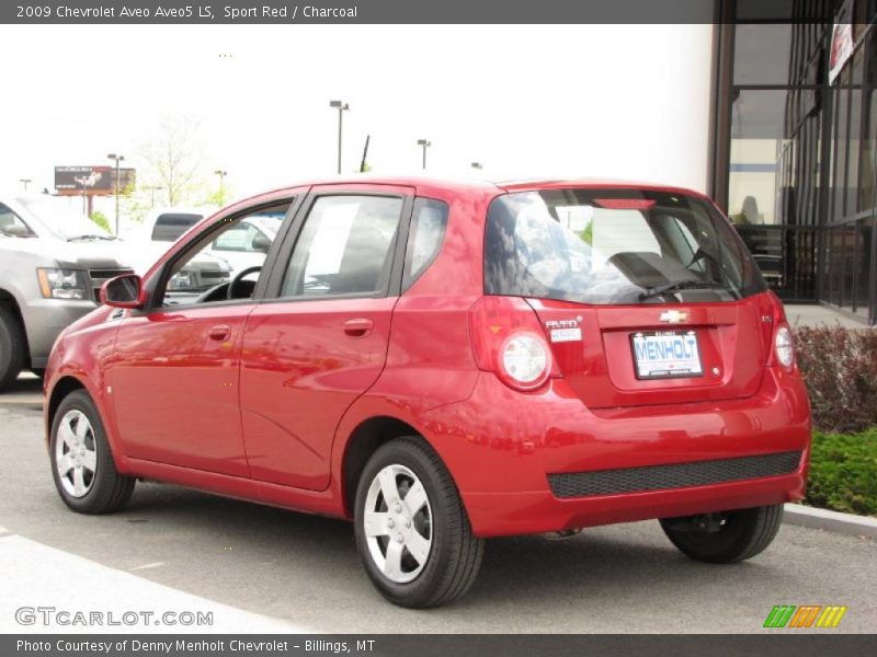 Sport Red / Charcoal 2009 Chevrolet Aveo Aveo5 LS