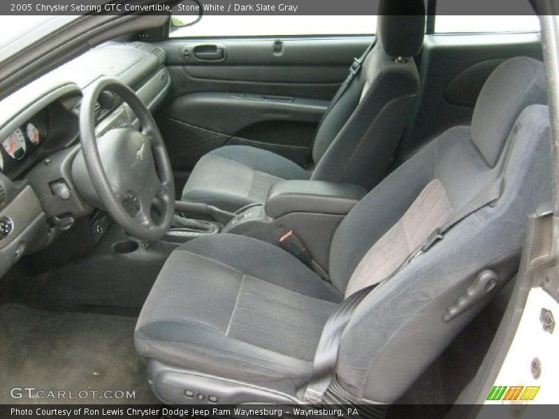 Stone White / Dark Slate Gray 2005 Chrysler Sebring GTC Convertible