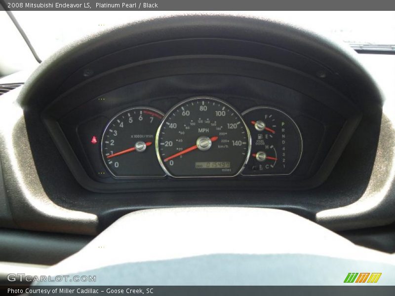 Platinum Pearl / Black 2008 Mitsubishi Endeavor LS