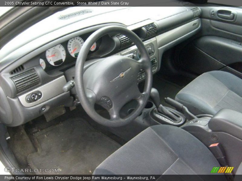 Stone White / Dark Slate Gray 2005 Chrysler Sebring GTC Convertible
