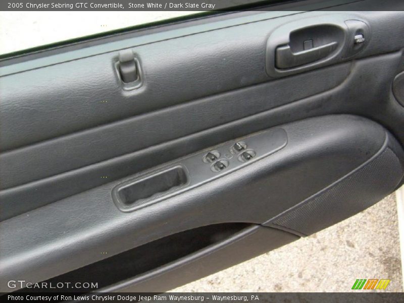 Stone White / Dark Slate Gray 2005 Chrysler Sebring GTC Convertible