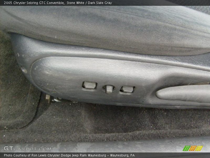 Stone White / Dark Slate Gray 2005 Chrysler Sebring GTC Convertible
