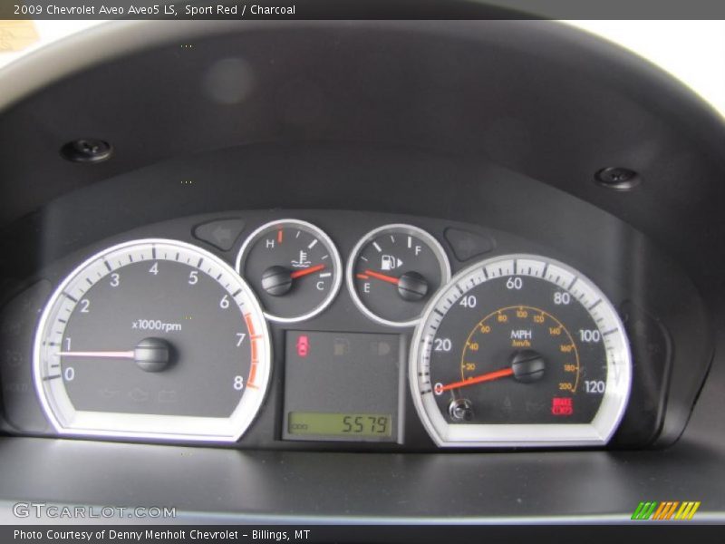 Sport Red / Charcoal 2009 Chevrolet Aveo Aveo5 LS