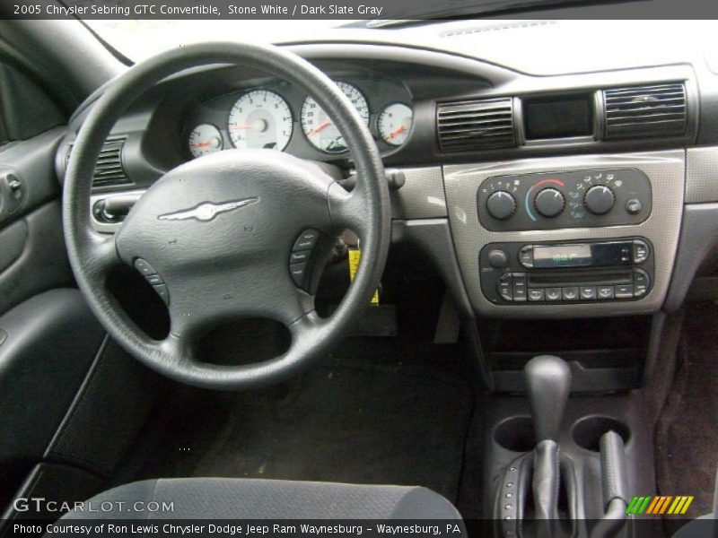 Stone White / Dark Slate Gray 2005 Chrysler Sebring GTC Convertible