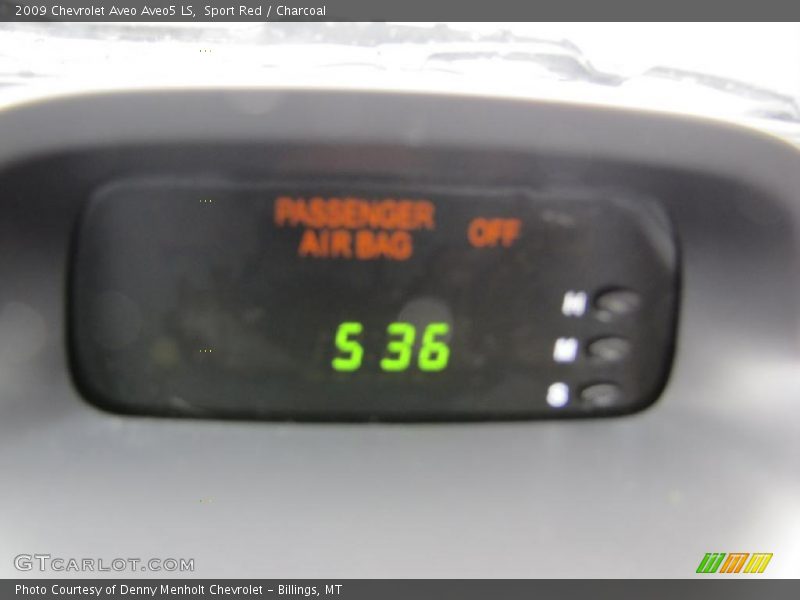 Sport Red / Charcoal 2009 Chevrolet Aveo Aveo5 LS