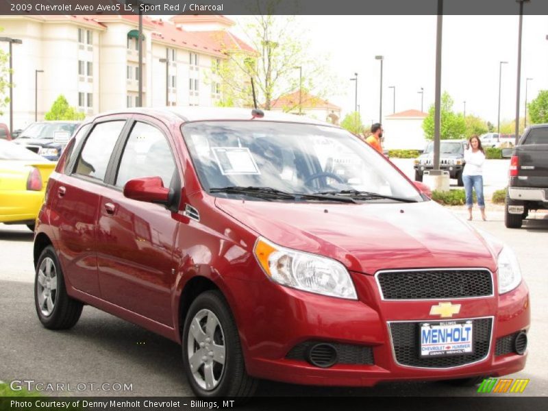 Sport Red / Charcoal 2009 Chevrolet Aveo Aveo5 LS