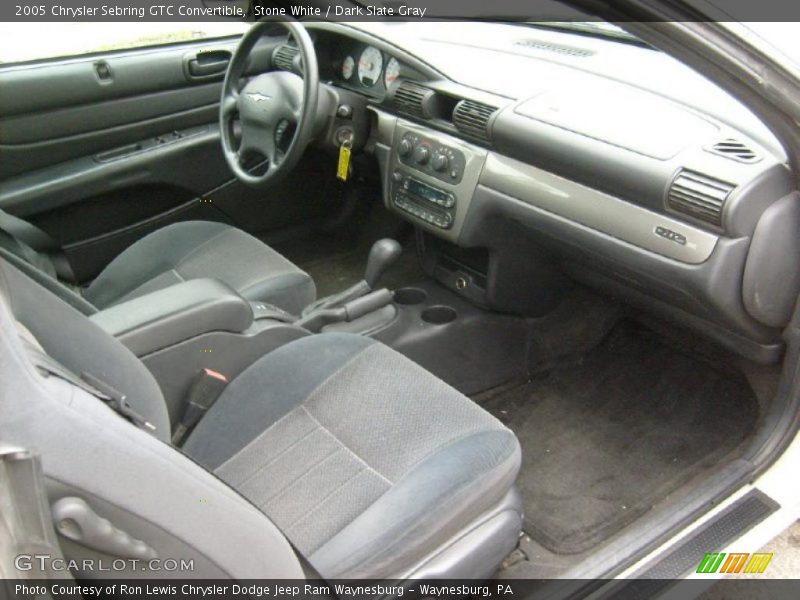 Stone White / Dark Slate Gray 2005 Chrysler Sebring GTC Convertible