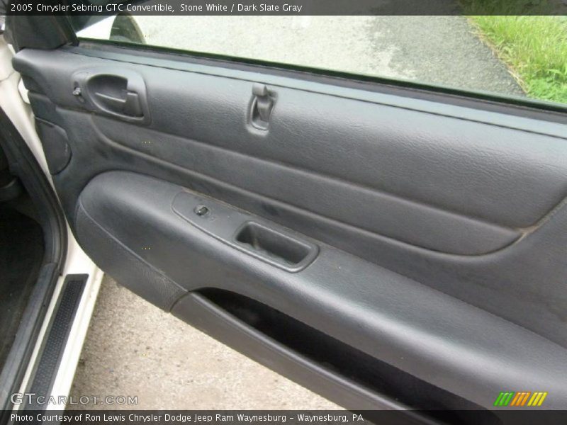 Stone White / Dark Slate Gray 2005 Chrysler Sebring GTC Convertible